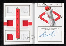 2020 Panini National Treasures 22/99 Aristides Aquino #SIX-AA Auto 5m1
