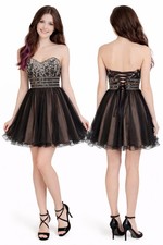 Blondie Nites Prom Strapless Dress Homecoming Dress Cocktail Dress Size 3