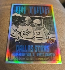 2024-25 Upper Deck Jason Robertson / Wyatt Johnston OT-13 Dallas Stars On Tour