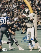 HAROLD CARMICHAEL PHILADELPHIA EAGLES HOF 20 JSA AUTHENTIC ACTION SIGNED 8x10
