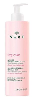 NUXE Very Rose Soothing 24Hour Moisturizing Body Milk Lotion 400ml
