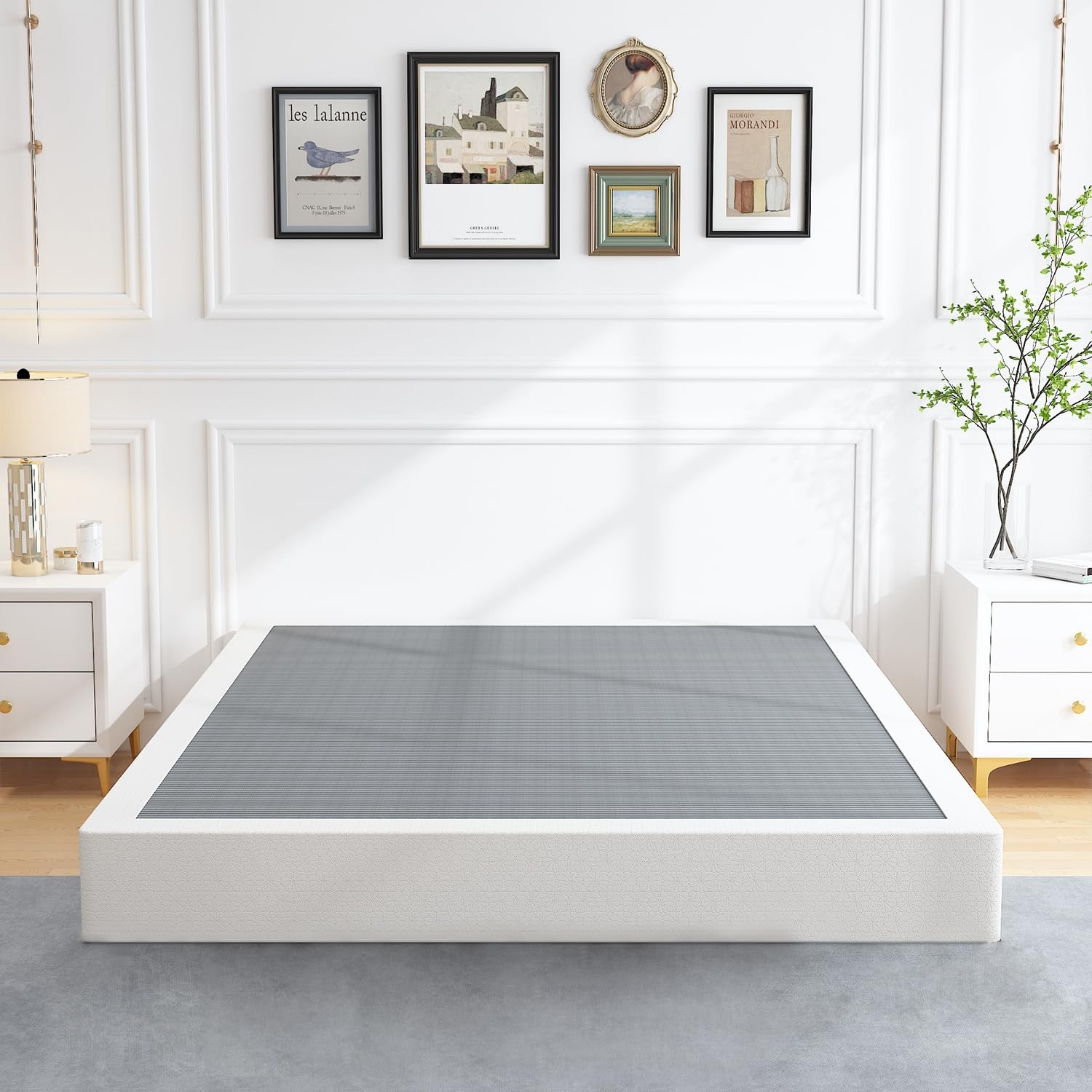 ALDRICH 7 Inch Heavy Duty Metal Box Spring Mattress Foundati