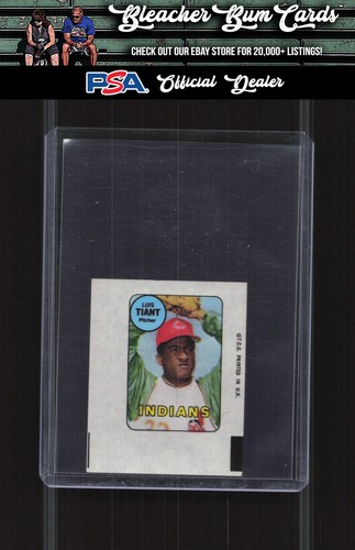 Luis Tiant 1969 Topps Decals card