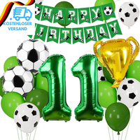 FußBall Luftballon 11. Geburtstag, Fussball Deko Geburtstag Kinder 11 Jahre, Geb
