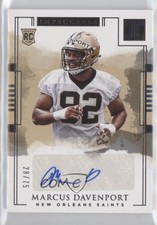 2018 Panini Impeccable Rookie Auto /75 Marcus Davenport #162 Auto le6