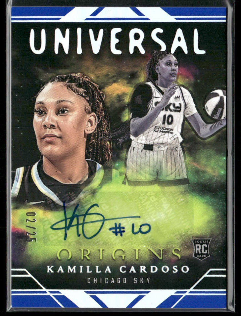2024 Panini Origins WNBA #UA-KC Kamilla Cardoso Universal Autographs Blue #/25