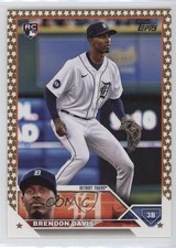 2023 Topps Complete Set Fanatics Exclusive Gold Star Brendon Davis #494 0jk3