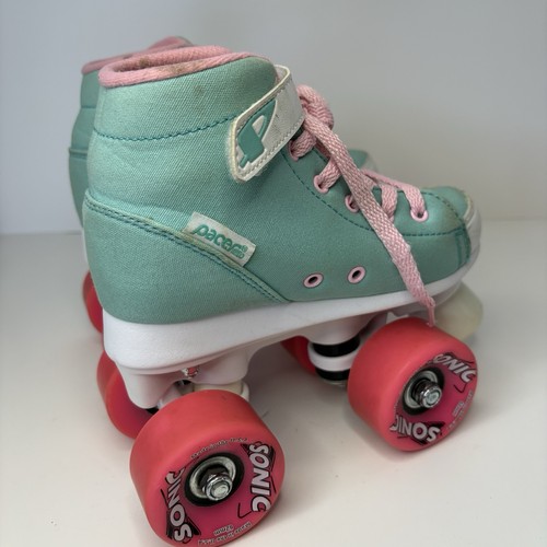 Pacer Scout ZTX Jugend Rollschuhe Größe Youth 2 Wintergrün Pink Sonic Rollen - Bild 2 von 12