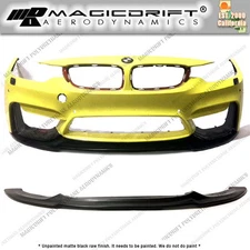 CS GTS V Style Front Bumper Lip Spoiler For 15 16 17 18 19 20 BMW M3 F80 M4 F82