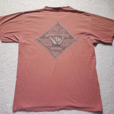 Colorwash Tees Hangloose Hawaii Graphic T-Shirt XL Salmon Faded Shaka Crew