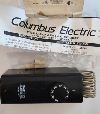 NEW IN BOX Old Stock Columbus Electric CKTD-110 Ventilation Thermostat 