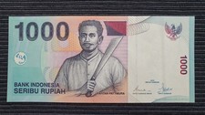 INDONESIA 1000 Rupiah 2000 2008 P141i XF Banknote 449