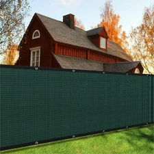 4ft x 50ft Privacy Screen Fence, 90% Blockage Mesh Shade Net Cover, Heavy Dut...