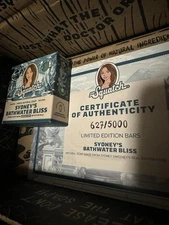 627/5000 Sydney’s Bathwater Bliss Sydney Sweeney Dr. Squatch Soap Bar In Hand