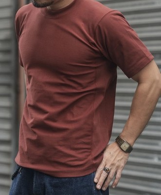 10.6 oz Reverse Weave T-Shirt - Red Bronson Mfg. Co. XXL
