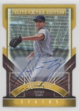 2015 Elite Extra Edition Status Gold Die-Cut Prospects 3/5 Austin Riley Auto v6p