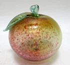 Alfredo Barbini Murano Aventurine Glass Fruit Apple Figurine 1950's