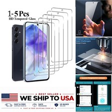 Tempered Glass Screen Protector for Samsung Galaxy S24 S23 S22 S21 A55 A54 HD