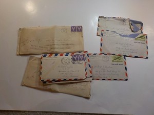 8 WW2 Letters 381st Bomb Group Wife To Pilot Air Force World War Two Lot WWII
