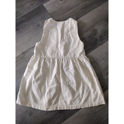 Zara Kids Girls Cream Denim Dress 3-4 years - Picture 5 of 6