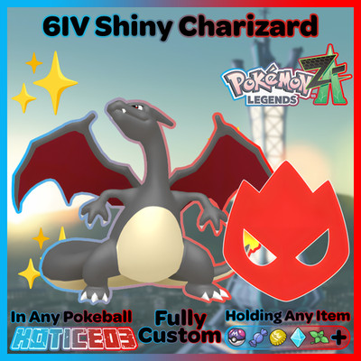   Shiny Alpha Charizard 6IV + EVs   Pokemon Legends ZA   Fast  