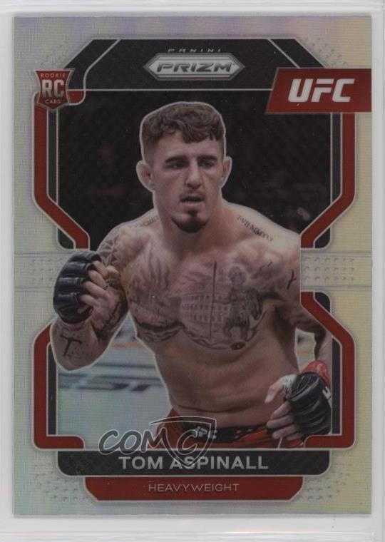 2022 Panini Prizm UFC Silver Prizm Tom Aspinall #134 13ib