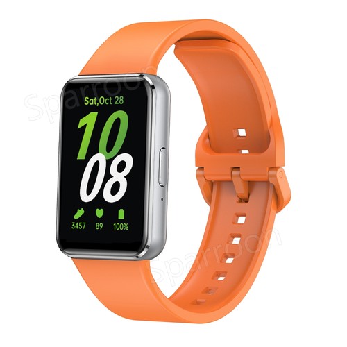 For Samsung Galaxy Fit 3 SM-R390 Sports Silicone Nylon Leather Metal Watch Band - Picture 23 of 644