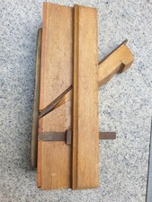 Seltener spezial Falzhobel  Holzhobel Handhobel Schreiner-Hobel mit zwei Messern
