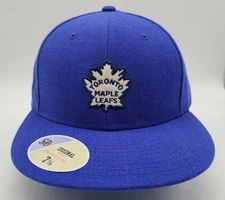 Toronto Maple Leafs Blue Stall & Dean Fitted Size 7 5/8 Hat Cap NWT Patch Logo