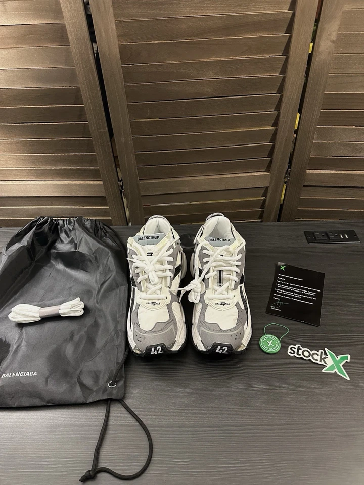 Balenciaga Runner Sneaker - Grey/White/Black - Image 2 of 4