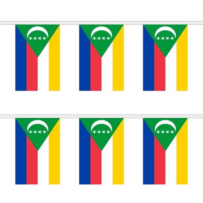 Flagtex Comoros Rechteck Wimpelkette