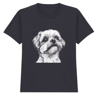 Dog Line Art Hunde Tiere Kinder T-Shirt Pet Lovers Kinder Tee