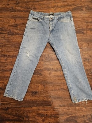 Lee Men's Regular Fit Straight Leg Jeans Light Blue, Size 40x30