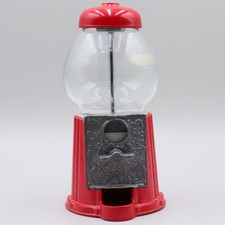 Vintage Carousel No 96 Petite Gumball Machine Red Glass Globe Metal Base