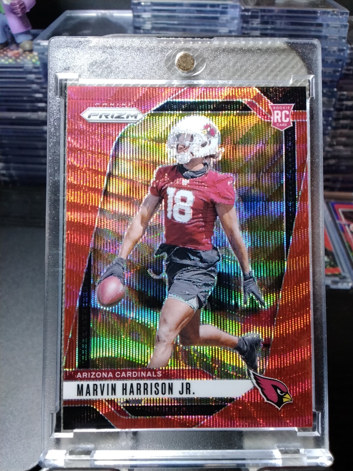 2024 Panini Prizm - Rookies Marvin Harrison Jr. #375 Red Wave Prizm /149 (RC)