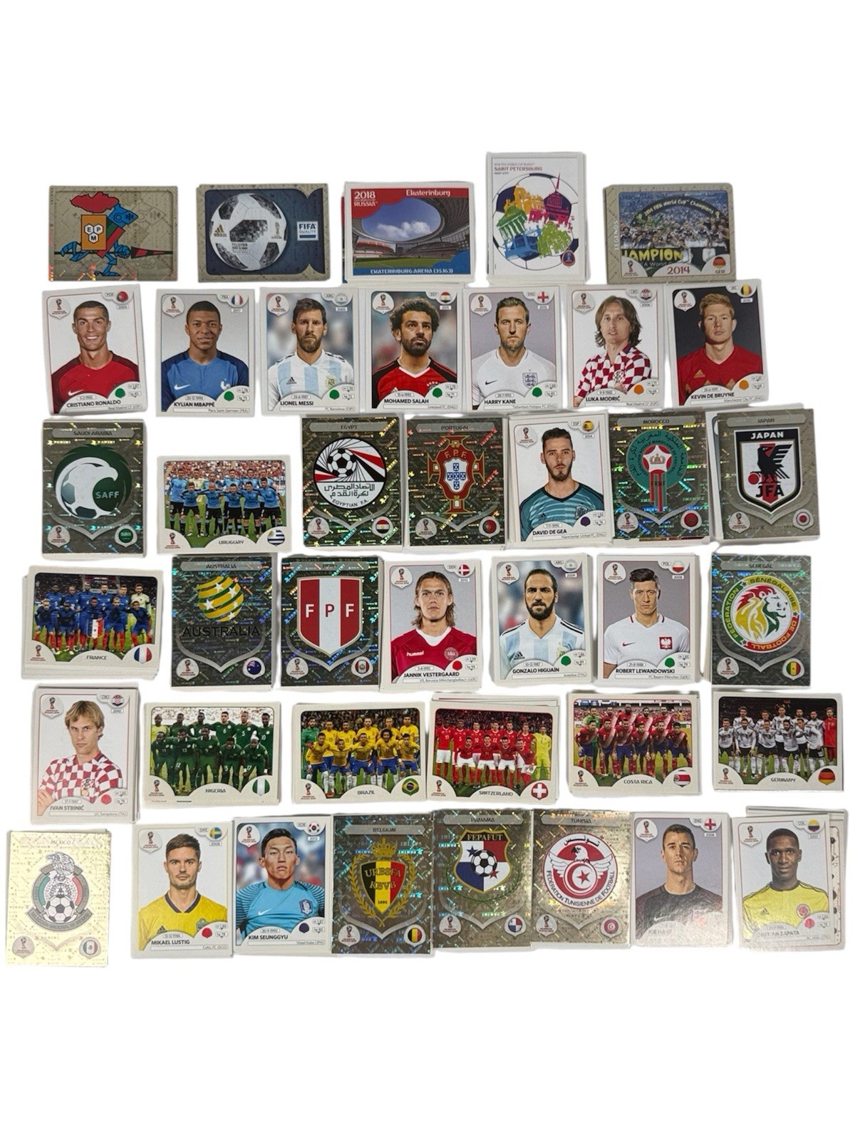 2018 Panini FIFA World Cup Russia Stickers Pick Your Sticker Complete Your Set