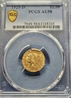 1925 D  Indian Gold Quarter Eagle $2.50 Coin PCGS graded AU58!!!