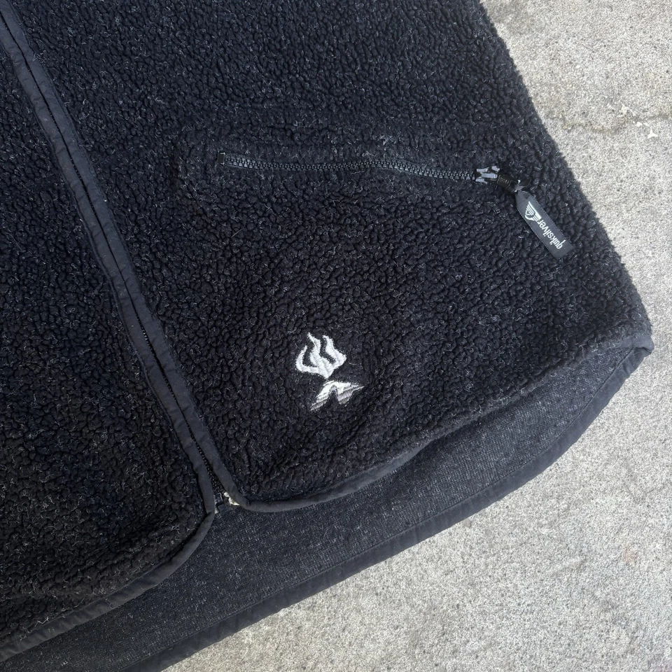 Chaleco polar Quiksilver Snow Deep Pile de colección años 90 grande para hombre Foto 2 de 4