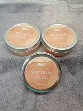 Lot Of 3 Pier 1 Imports Soft Suede Candles 2.8 Oz AD18006 3704860