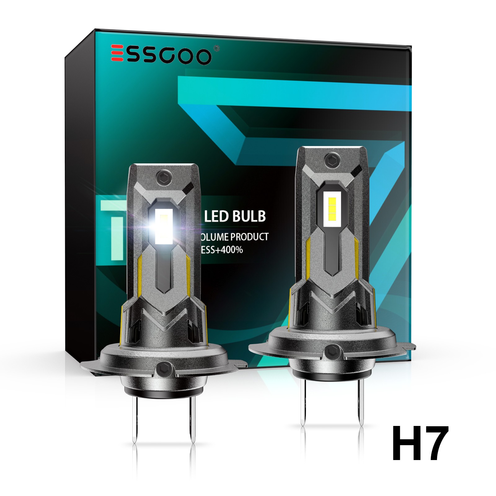2X Lampade Omologazione Fari H7 Auto 100W Abbaglianti/Abbaglianti 6500K Alogeni