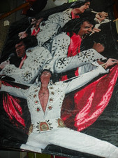 Elvis Presley Throw Blanket "THE KING " Fleece 60 x 72 in.  X-2