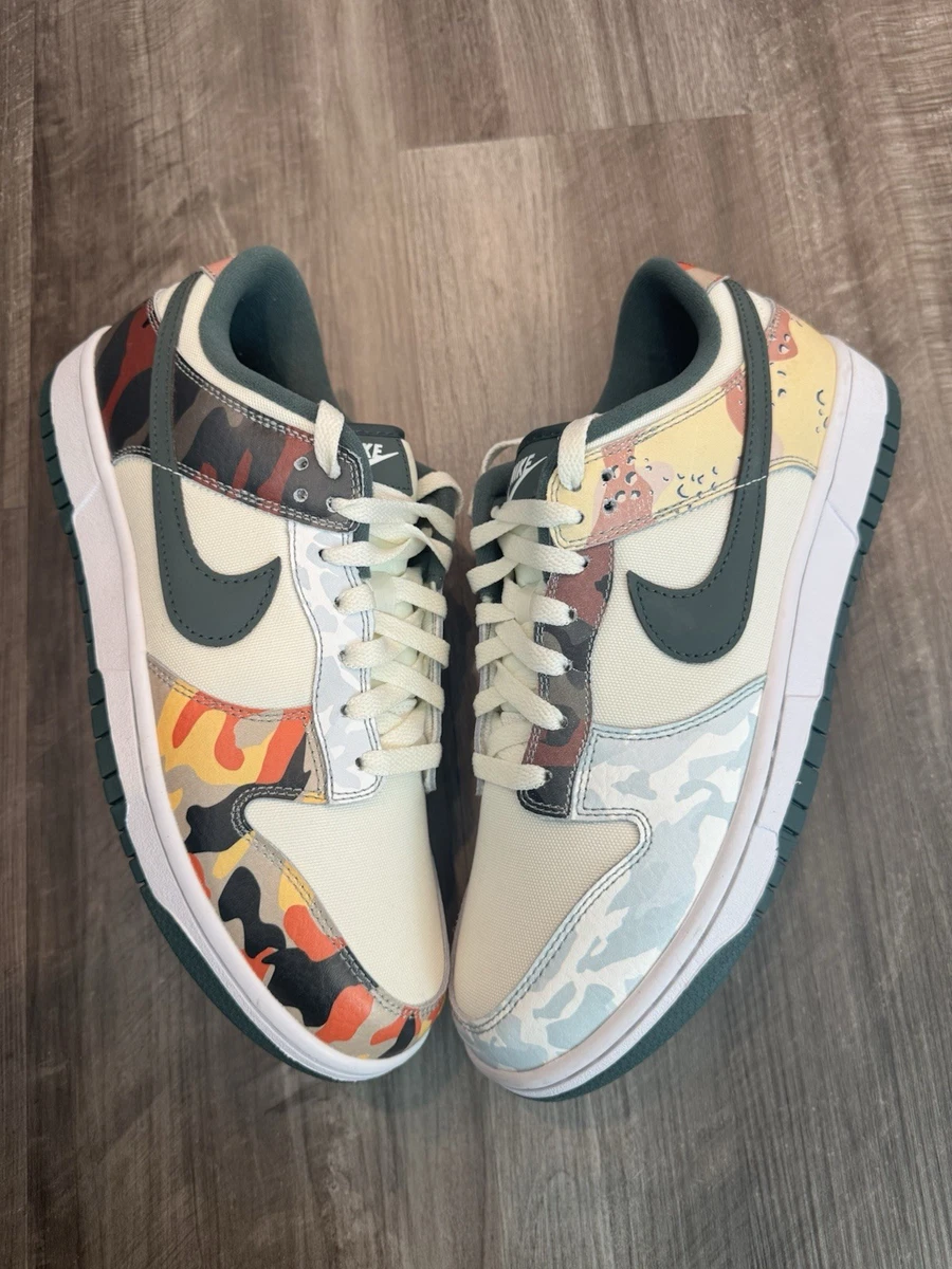Nike Dunk SE Low Sail Multi-Camo for Sale | Authenticity