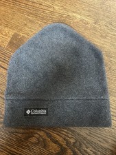 Columbia Fleece Beanie Hat Winter Cap Gray Youth S/M