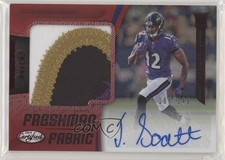 2018 Certified Freshman Fabric Signatures Mirror Red /249 Jaleel Scott Auto wd9
