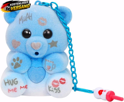 Bär mit Aufnahmefunktion für Babys, interaktive Spieluhr, blau, Herzdesign