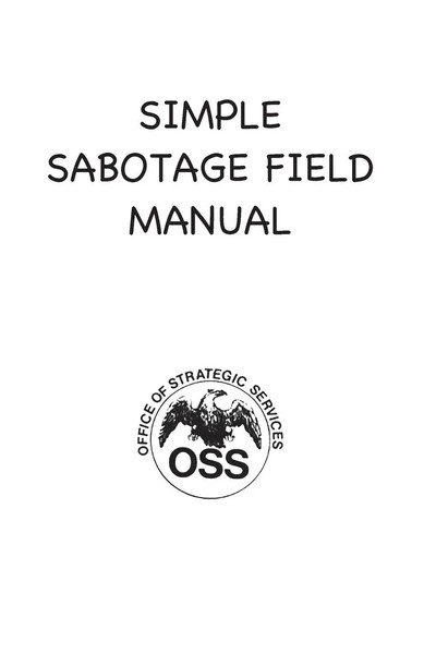 Simple Sabotage Field Manual Taschenbuch Englisch 2025 Bigfontbooks-image