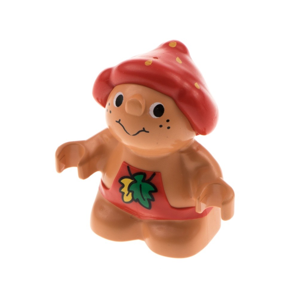 1x Lego Duplo Figure Little Forest Friends Red Leaves Gnome 31232pb01