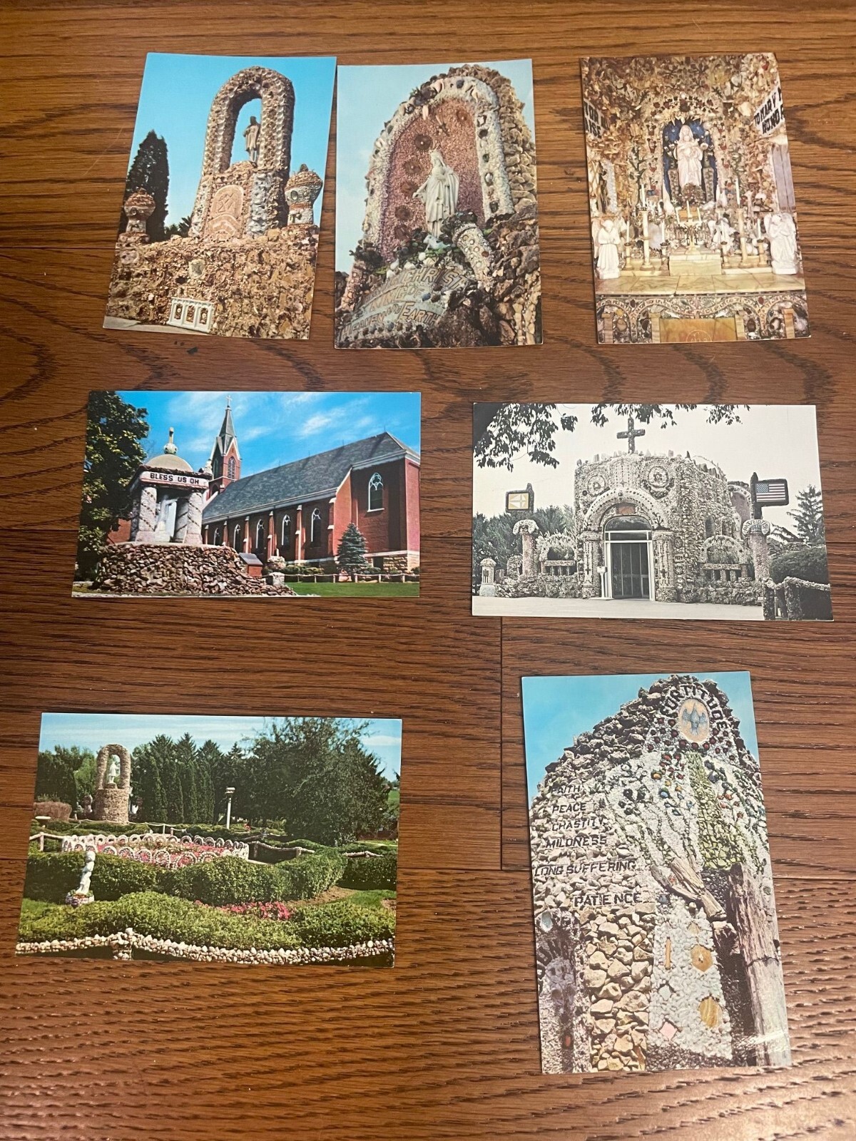 Dickeyville WI Grotto Lot of 7 Vintage Postcards Wisconsin eBay