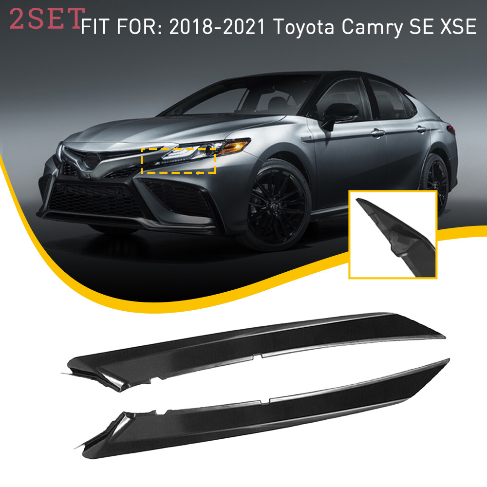 4pc Bumper Trim Molding Set for 2018-2021 Toyota Camry SE XSE Left & Right