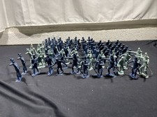 Marx Recast 60mm 1846 Mexican Infantry - unpainted toy soldiers LOT OF 70